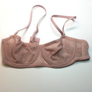 JCrew Underwire balconette bra w/Removable Strap